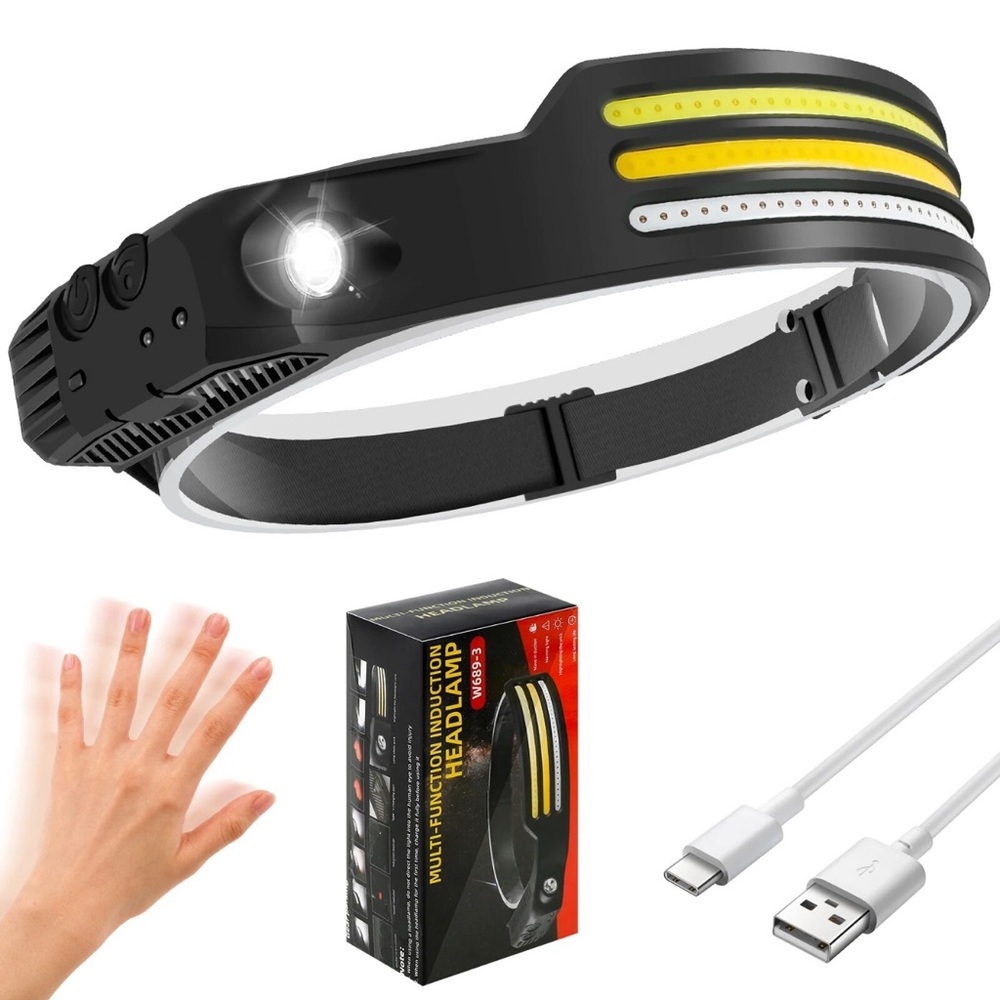 Head lens LED W689-3 - Multifunction Induction Headlamp - Topflix